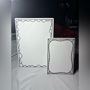 New! 2 pc IKEA MÅLA Framed Drawing Cardboard Set
